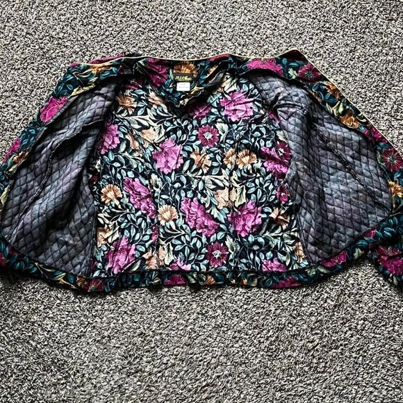 Vintage A.S. Elliot Cardigan Women 22W Floral Fairy Cottagecore Whimsical Jacket - Picture 4 of 8